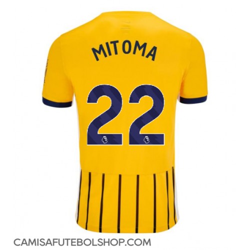 Camisa de time de futebol Brighton Kaoru Mitoma #22 Replicas 2º Equipamento 2024-25 Manga Curta